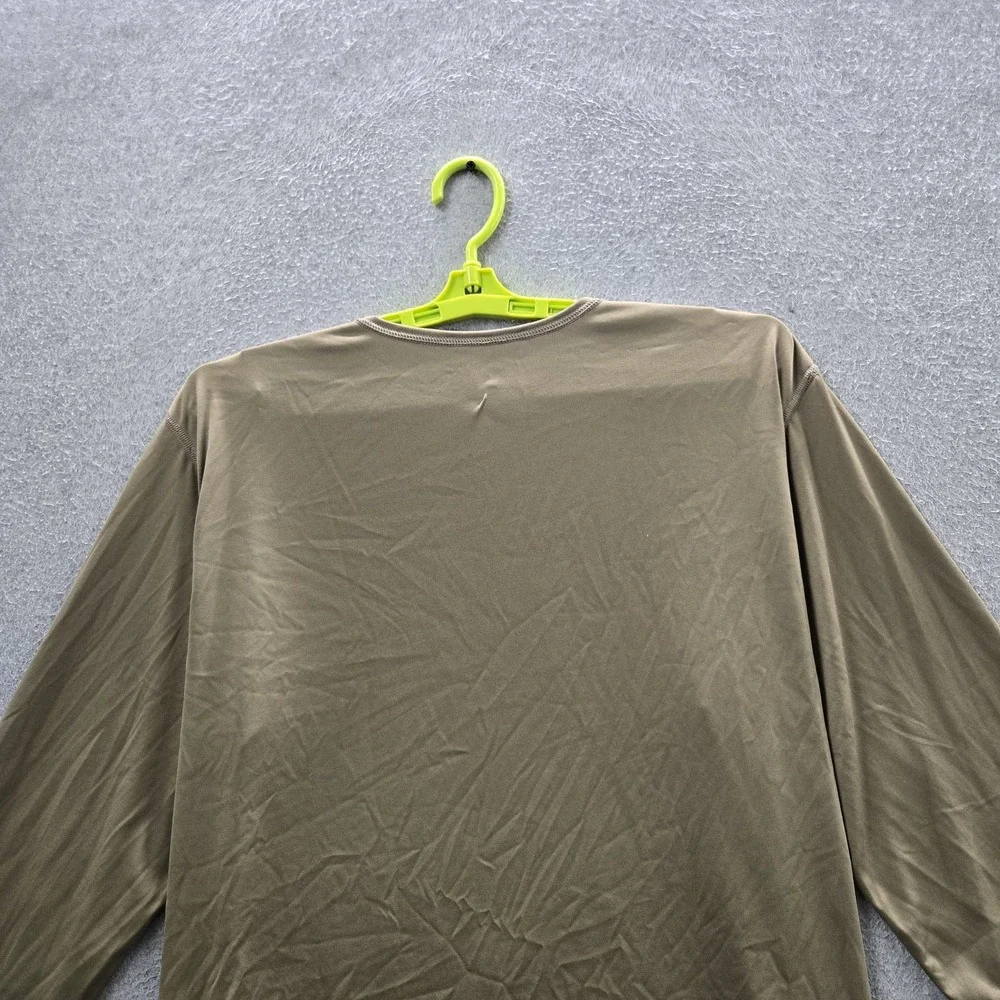 Milliken Men Shirt XL Tan Undershirt Cold Weather Gen III Thermal Long Sleeve